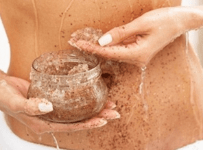 Esfoliação na barriga Esfoliação na barriga