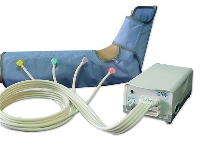 Compressor anti trombo utilizado para cirurgia