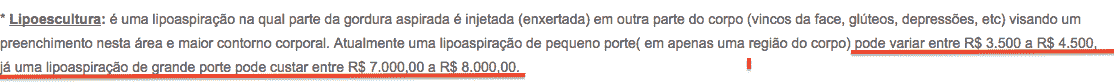 Lipoaspiração preço da cirurgia saiba quanto custa