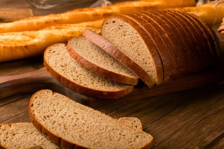 carboidratos fatias de pão