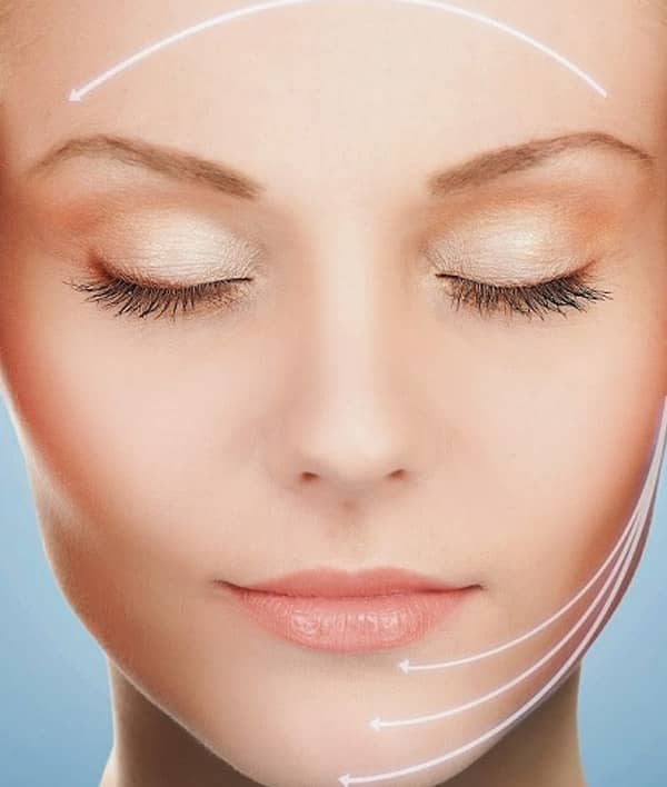 silhouette fio que levanta face